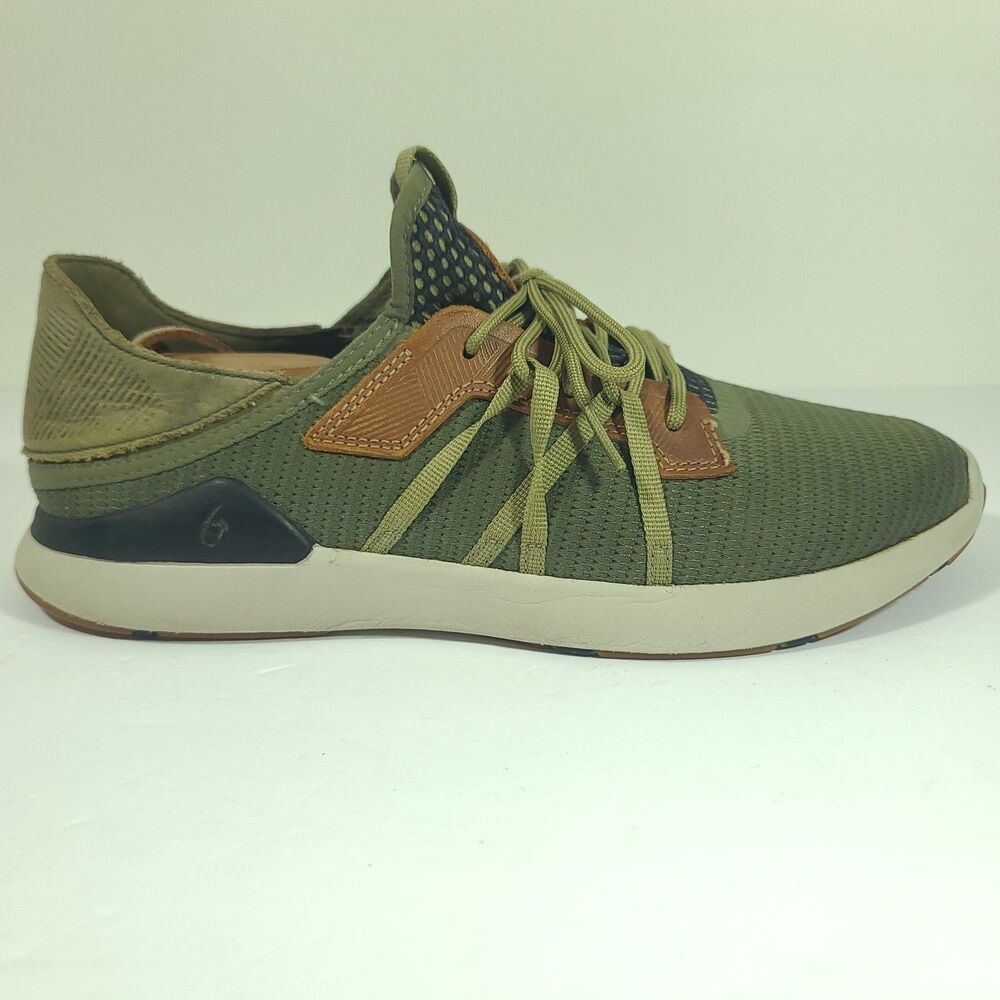 Olukai Mio Li Sneakers Hunter Green Lava Rock Shoes 10440-HGLR Mens Size 10 - Picture 2 of 13